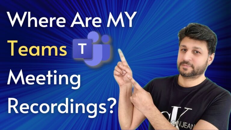 Where is My Teams Meeting Recording Saved?